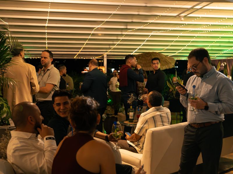 La terrasse de la soirée VIP au Diez Hotel